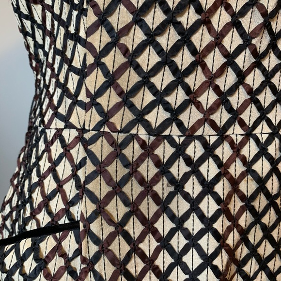 Vintage 1950’s Brown Waffle-Style Dress - Picture 5 of 11